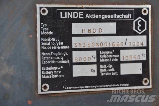 Linde H60D / Duplex Stivuitor diesel