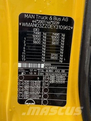 MAN TGL 8.180 BB Camioane platforma/prelata