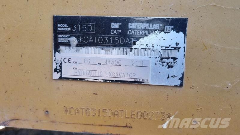 CAT 315DL Excavatoare pe șenile
