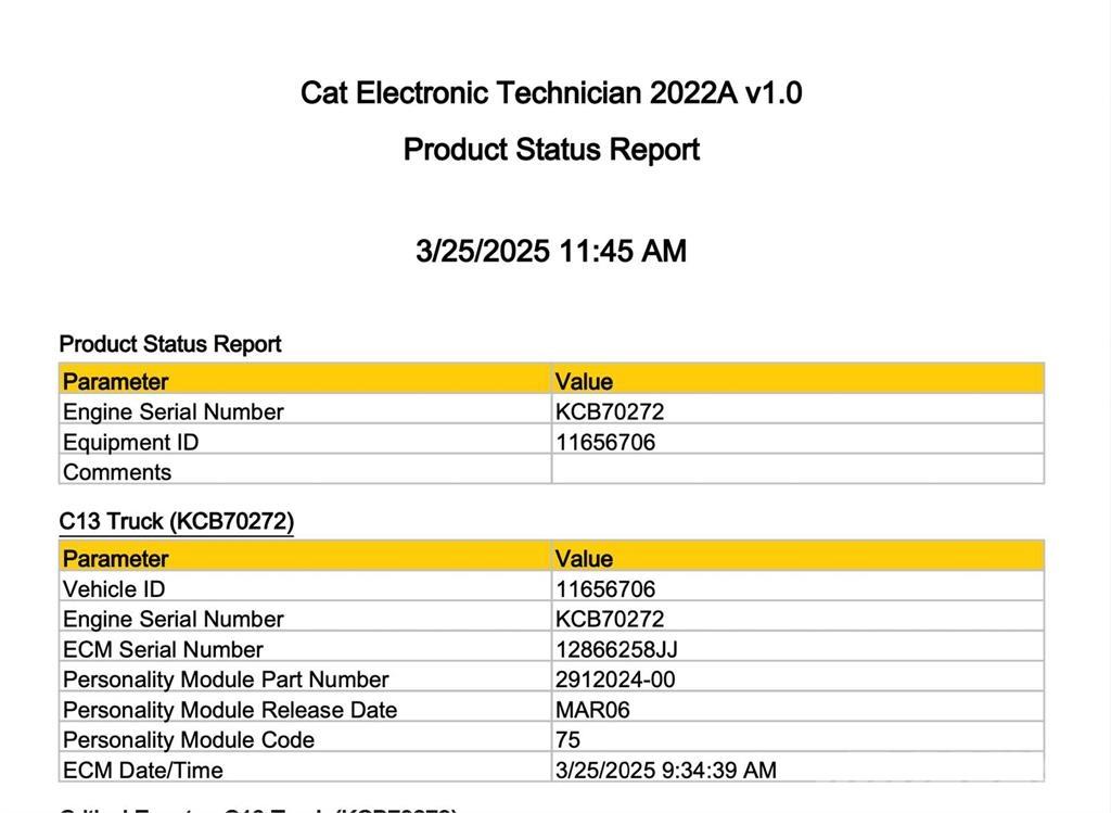 CAT C13 Electronice