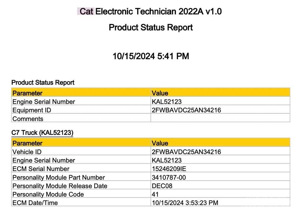 CAT C7 Electronice