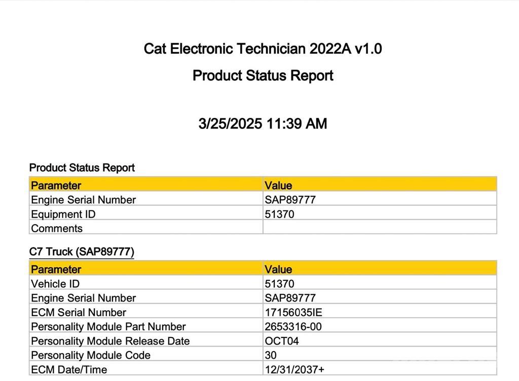 CAT C7 Electronice