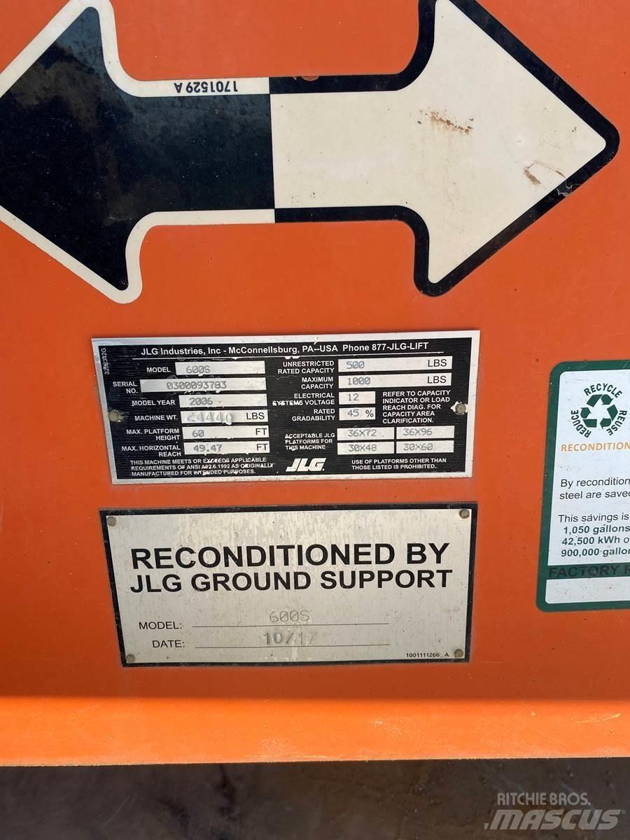 JLG 600S Nacele cu brat telescopic
