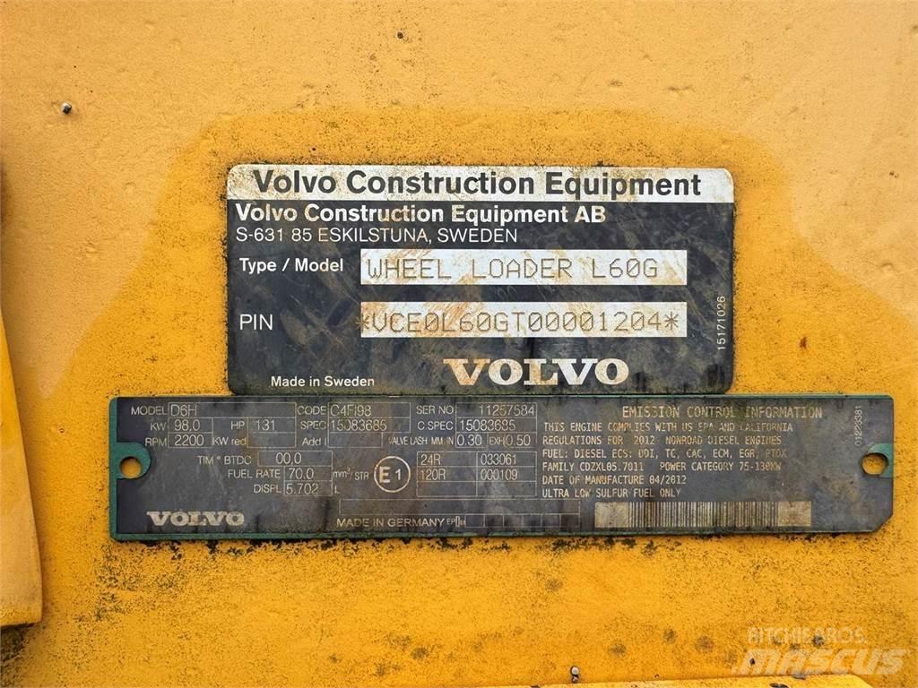 Volvo L60G Incarcator pe pneuri