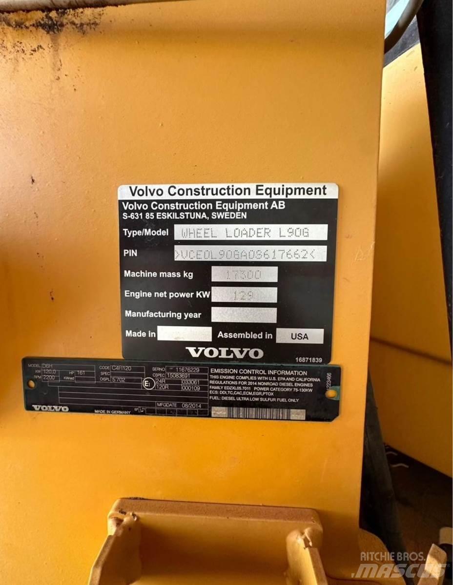 Volvo L90G Incarcator pe pneuri