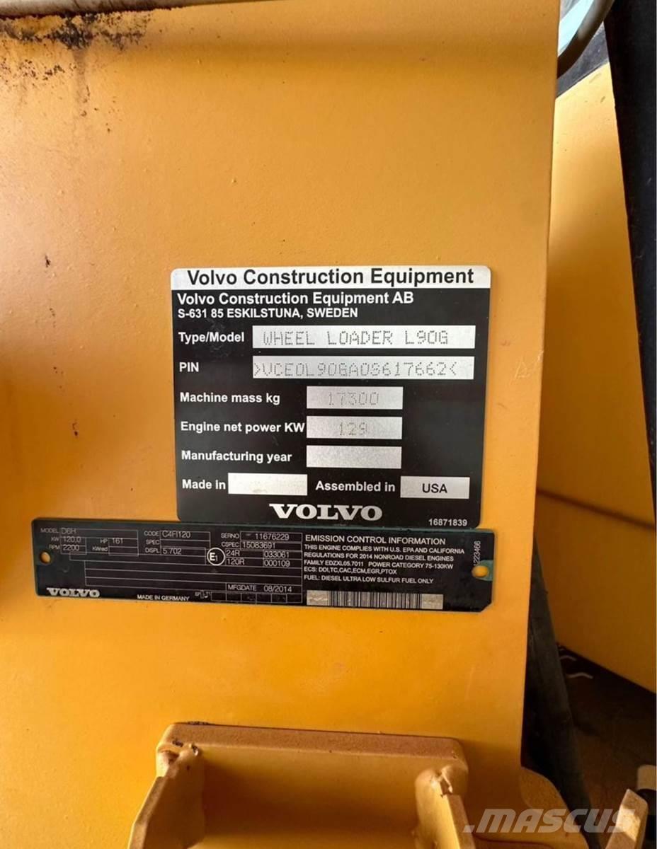 Volvo L90G Incarcator pe pneuri