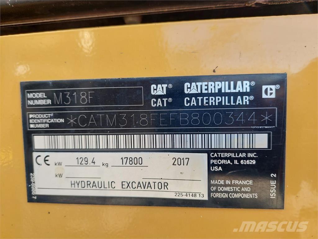 CAT M 318F Excavatoare cu roti
