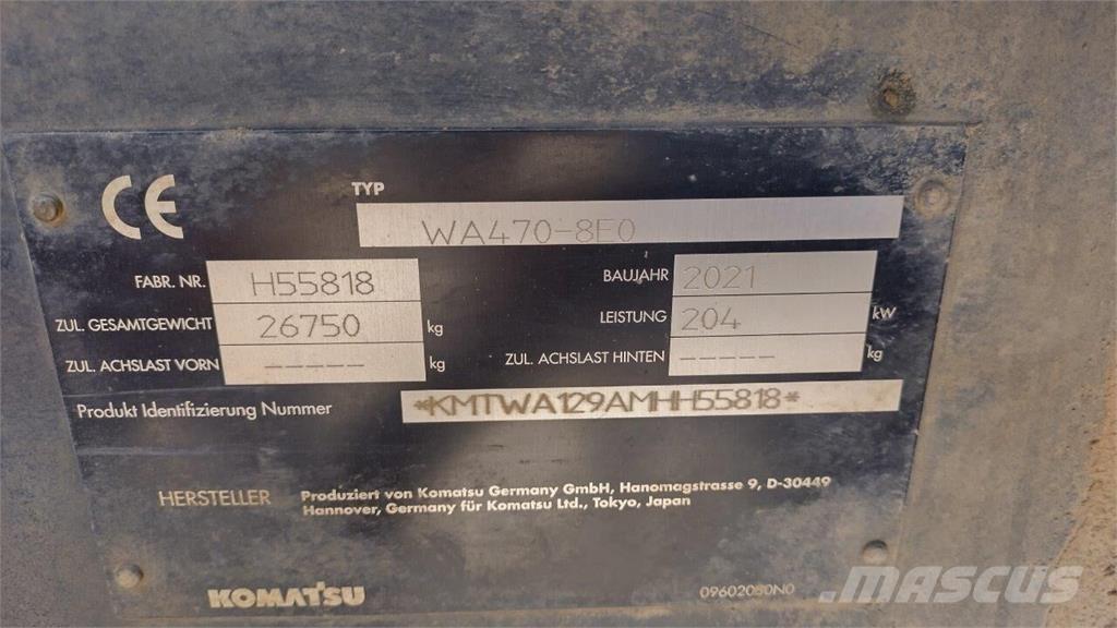 Komatsu WA 470-8 Incarcator pe pneuri