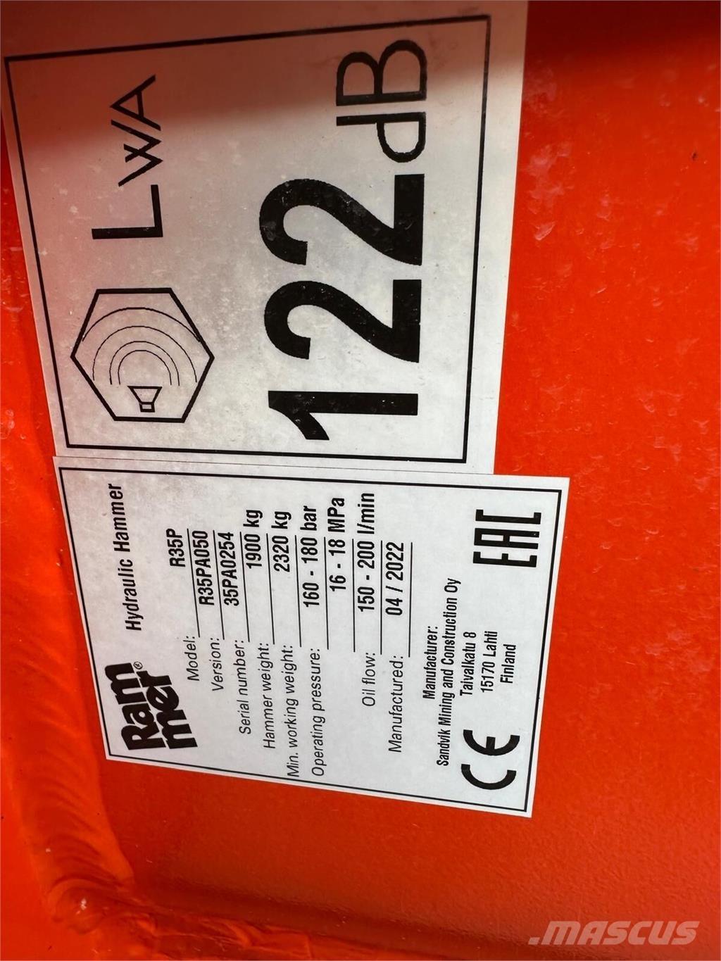 Rammer R35P Utilaje construcții - Altele