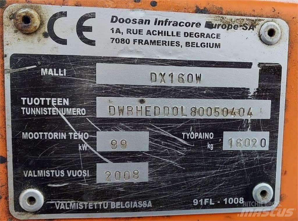 Doosan DX160W Excavatoare pe șenile
