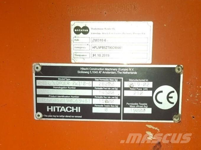 Hitachi ZW 310-6 Incarcator pe pneuri