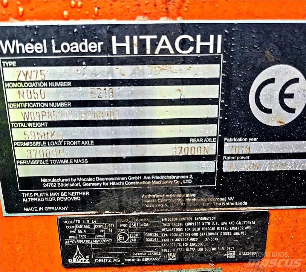 Hitachi ZW75 Mini incarcatoare