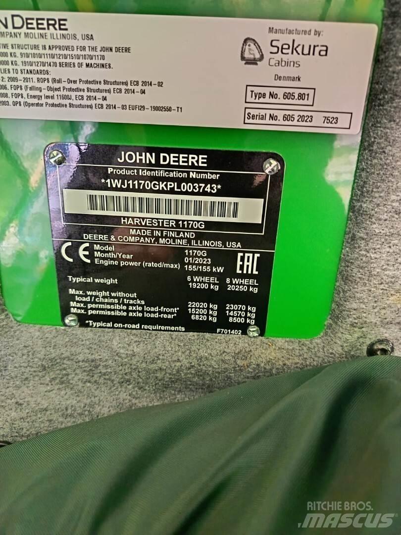 John Deere 1170G Combine forestiere