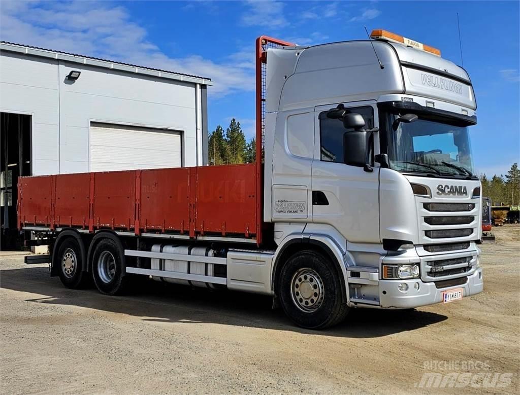 Scania R520 6x2 Camioane platforma/prelata