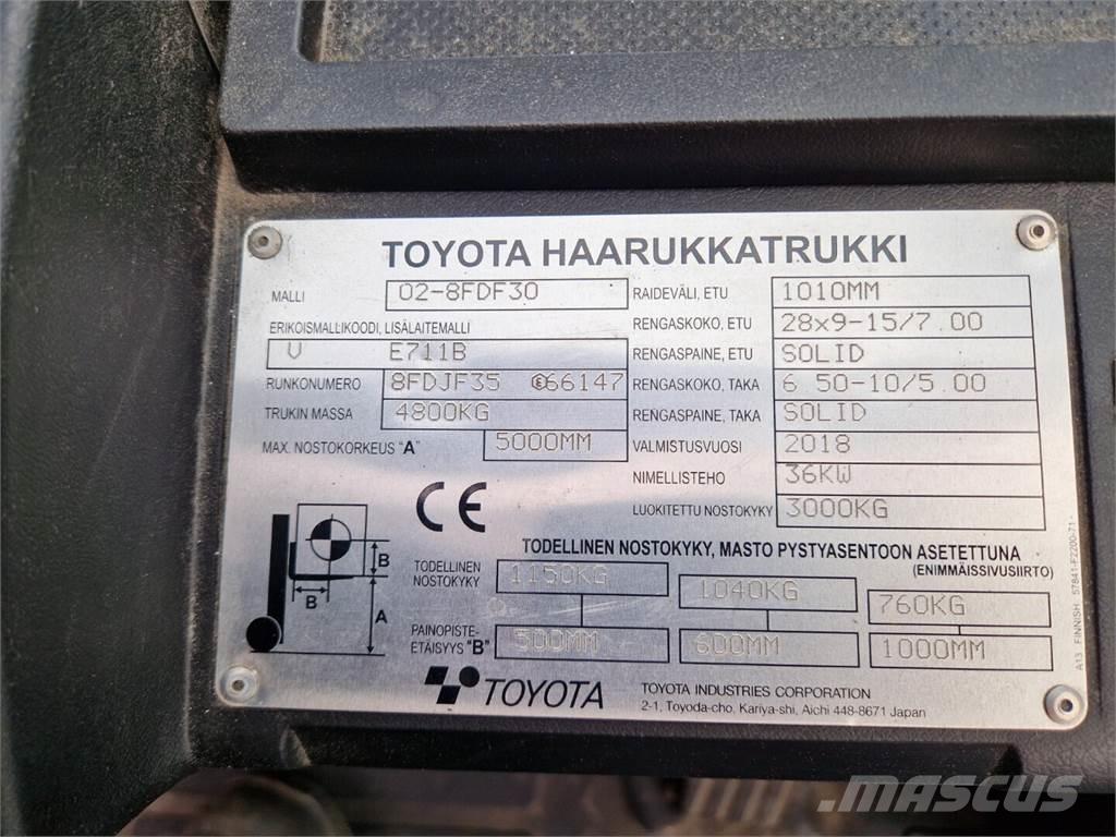 Toyota 02-8FDF30 Stivuitor diesel