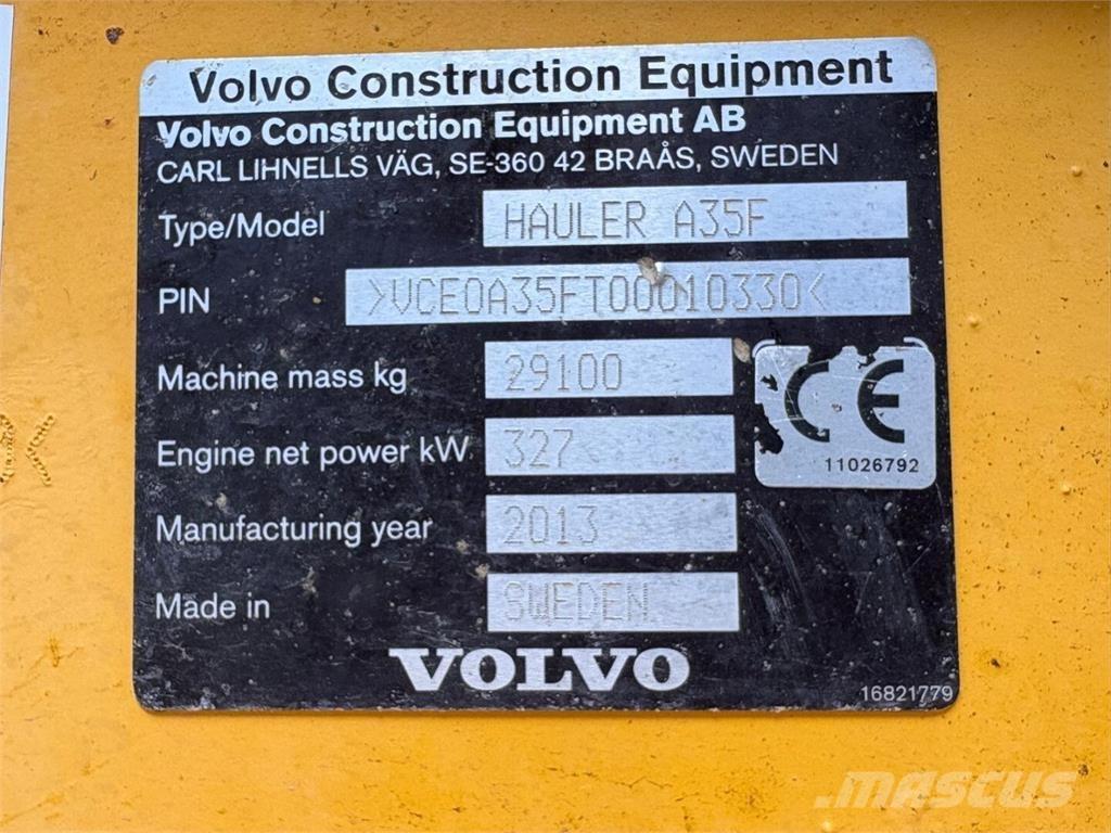 Volvo A 35 F Transportoare articulate