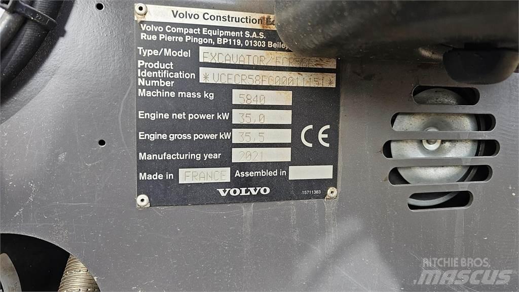 Volvo ECR 58 F Mini excavatoare < 7t
