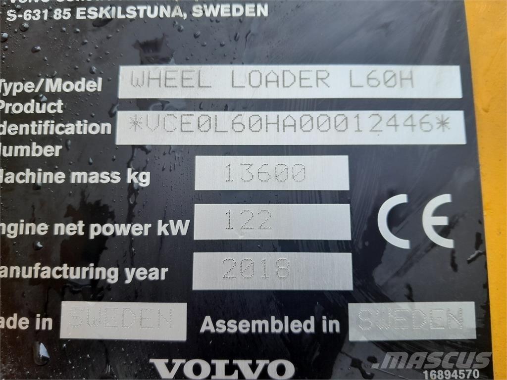 Volvo L60H Incarcator pe pneuri