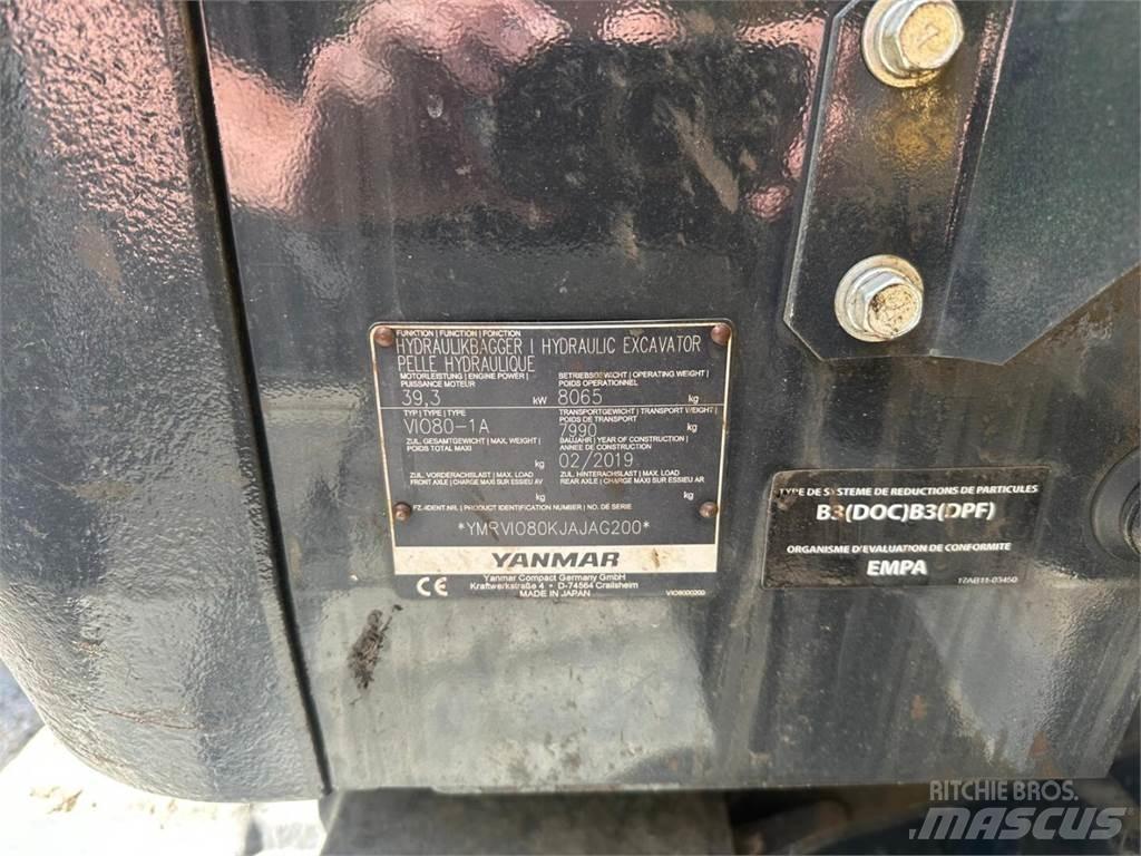 Yanmar Vio 80-1A Excavatoare 7t - 12t