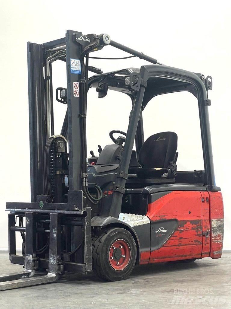 Linde E16L-386-EVO Stivuitor electric