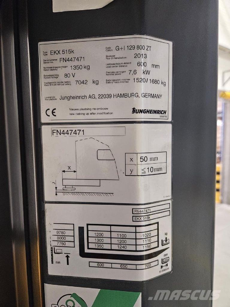 Jungheinrich EKX 515k Stivuitoare pentru comisionare(logistica)