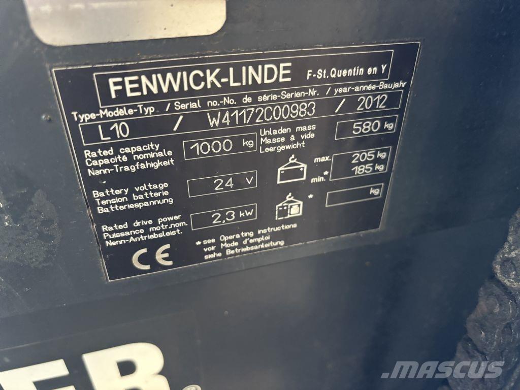 Linde L10 Transpaleta manuala