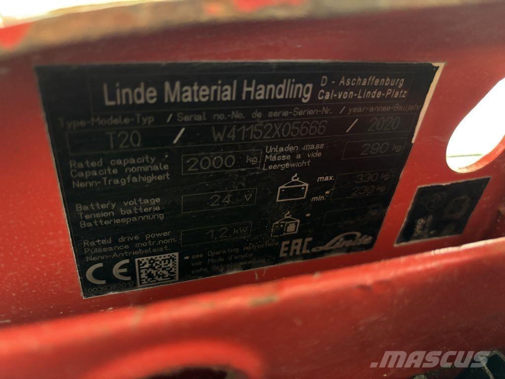 Linde T20 Transpaleta manuala