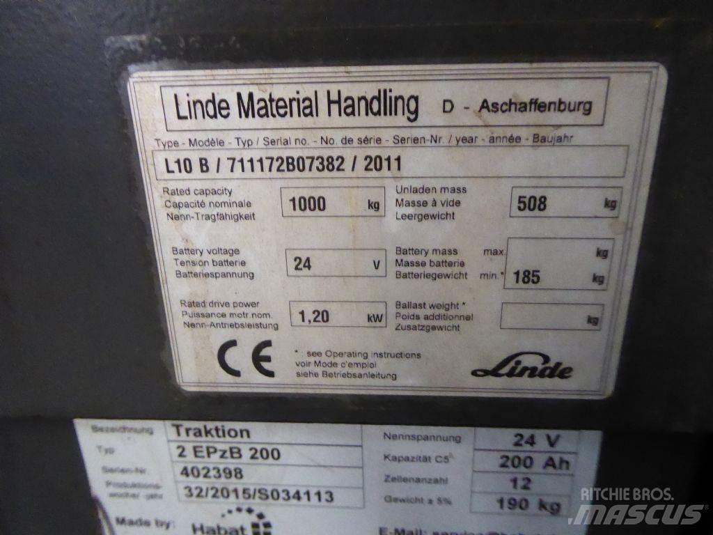 Linde L10B Transpaleta manuala