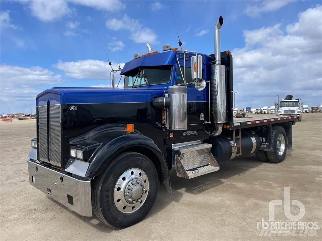 Kenworth W900L Camioane platforma/prelata