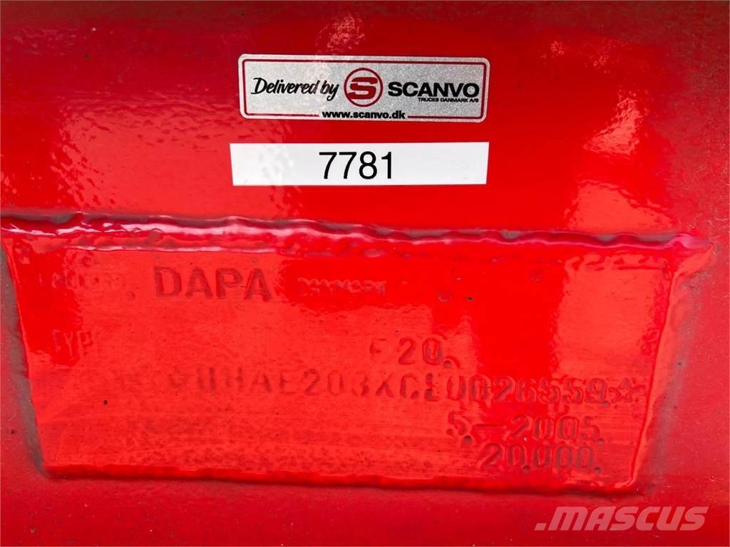 Dapa 20 ton wirehejs Remorci demontabile