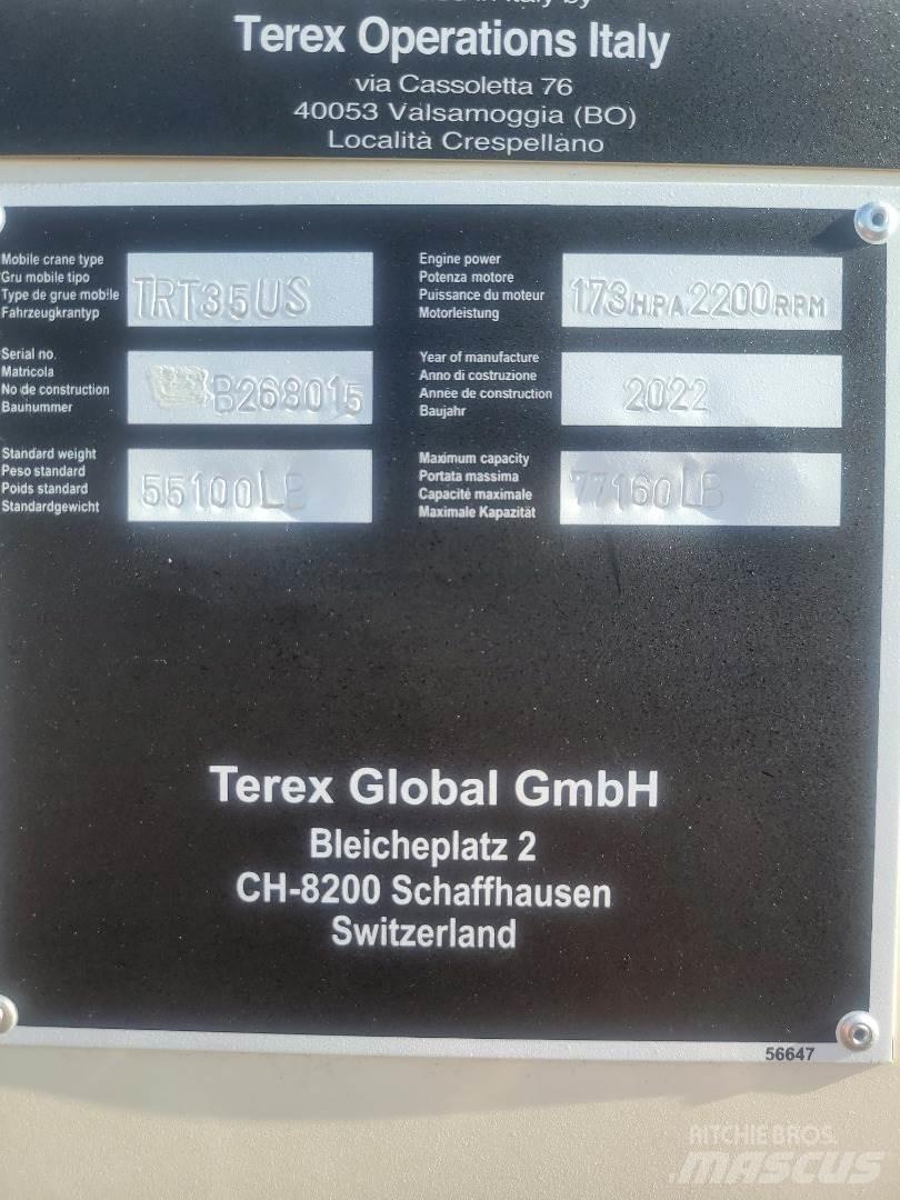 Terex TRT35 Macara teren accidentat