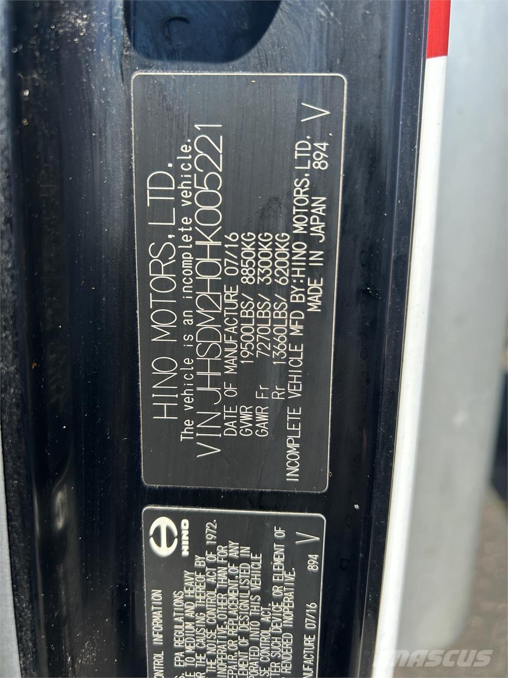 Hino 195 Autocamioane