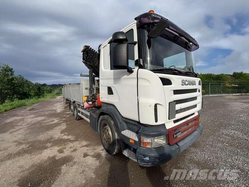 Scania R420 Camioane platforma/prelata