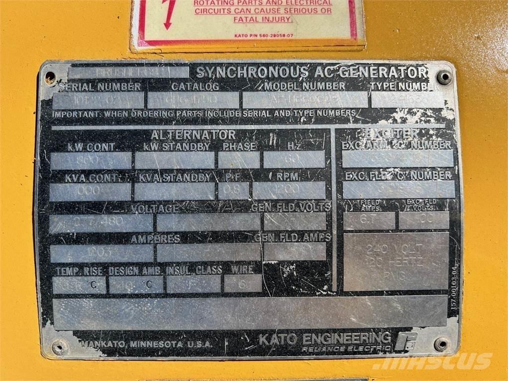 Kato 800kW Alte generatoare