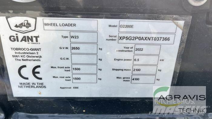 GiANT G2200E Incarcator pe pneuri