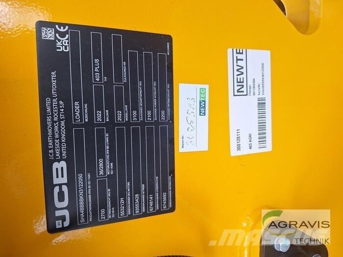 JCB 403 AGRI Incarcator pe pneuri