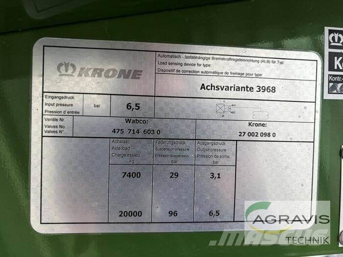 Krone GX 440 Remorci cu autoîncarcare