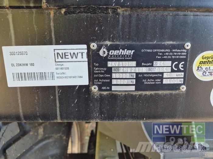 Oehler OL ZDK/HW 180 Remorci rabatabile