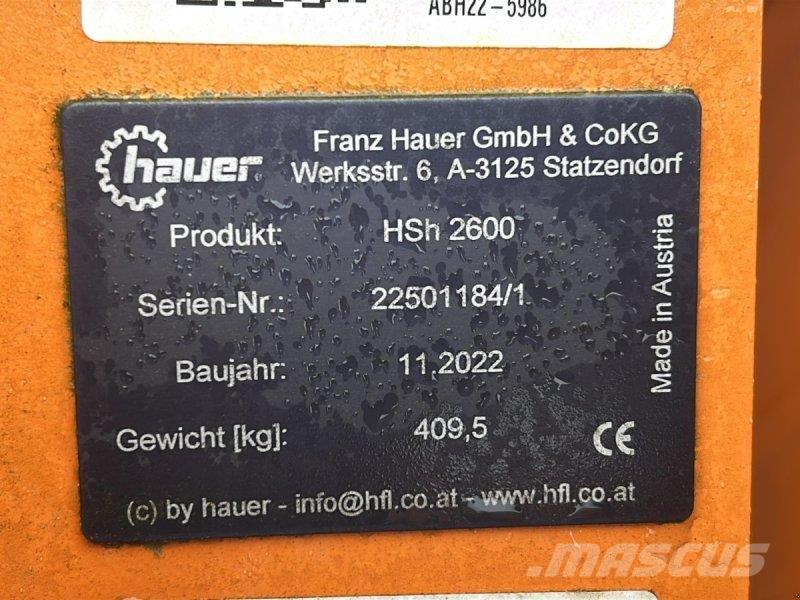 Hauer HSh 2600 Lame pentru dezapezire si pluguri
