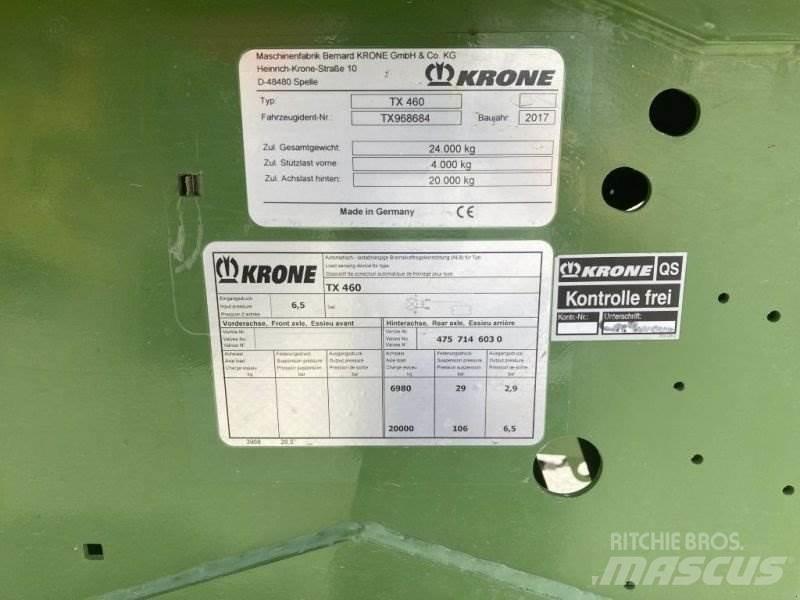 Krone TX 460 Remorca transport aschii