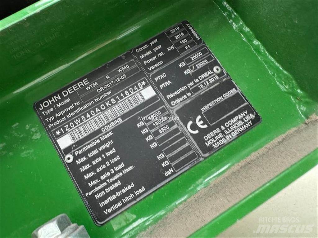 John Deere W540 Combine de secerat