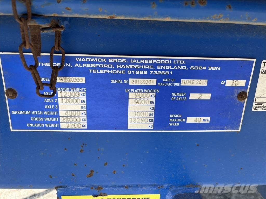  WARWICK 20 TONNE Alte remorci