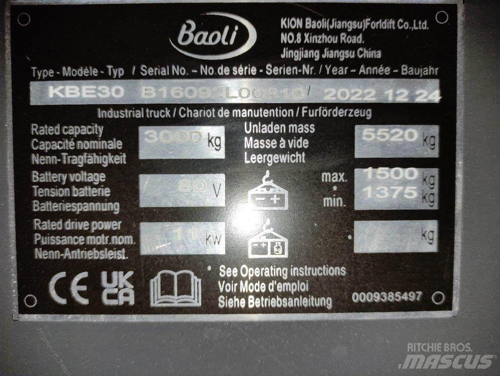 Baoli KBE30 Stivuitor electric