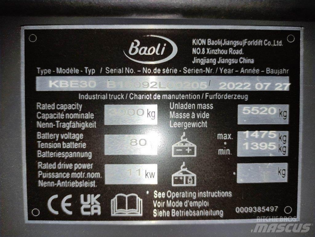 Baoli KBE30 Stivuitor electric
