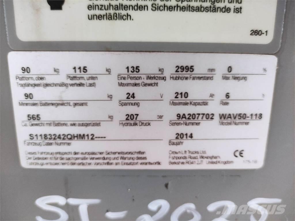 Crown WAV50-118 Stivuitoare pentru comisionare(logistica)