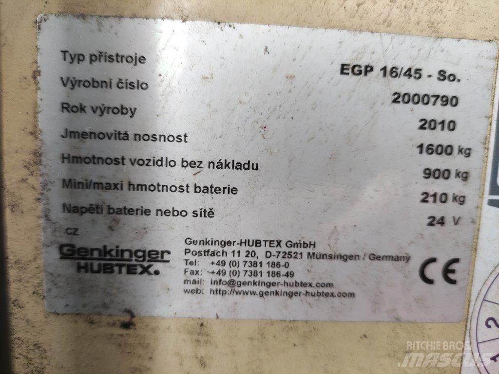 Hubtex EGP16/45-So Transpaleta manuala