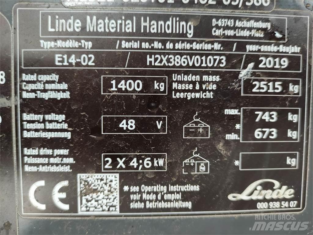 Linde E14-02-386-EVO Stivuitor electric