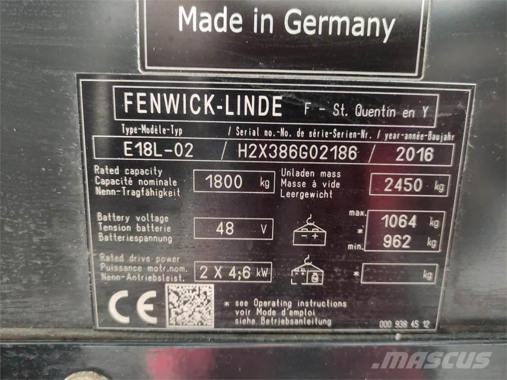 Linde E18L-02-386 Stivuitor electric