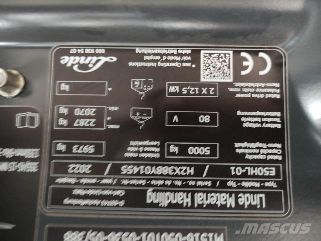 Linde E50HL-01-388 Stivuitor electric