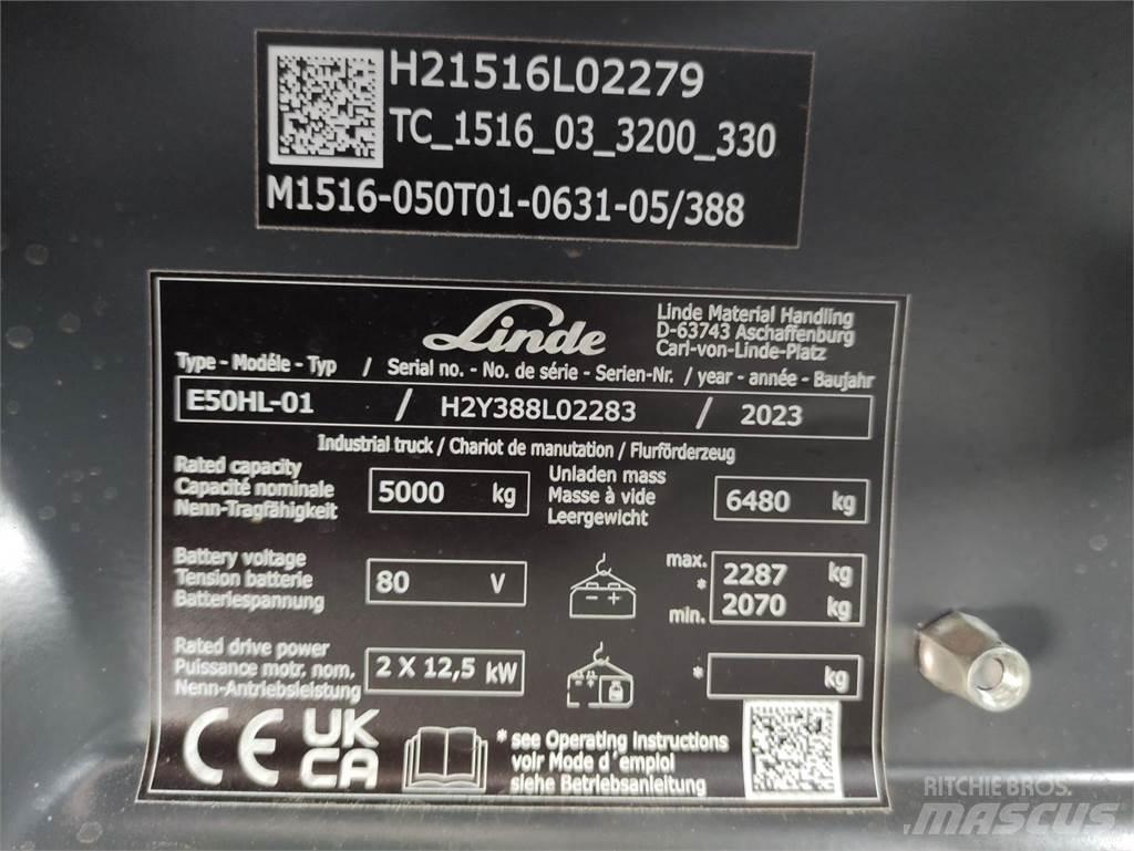 Linde E50HL-388 Stivuitor electric